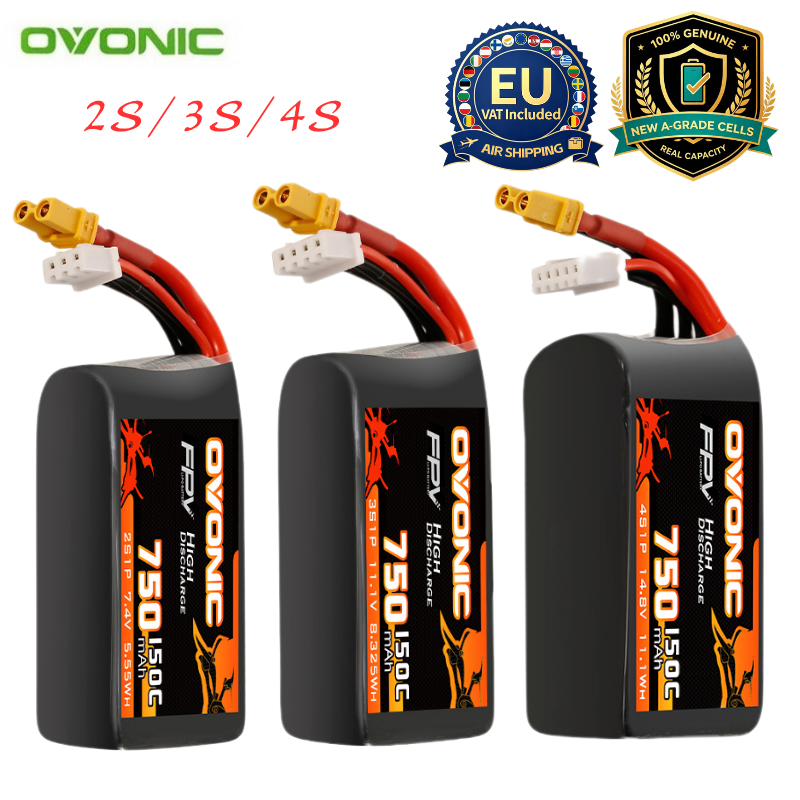 Drone Battery 3S - Batería Lipo OVONIC 150C de 750