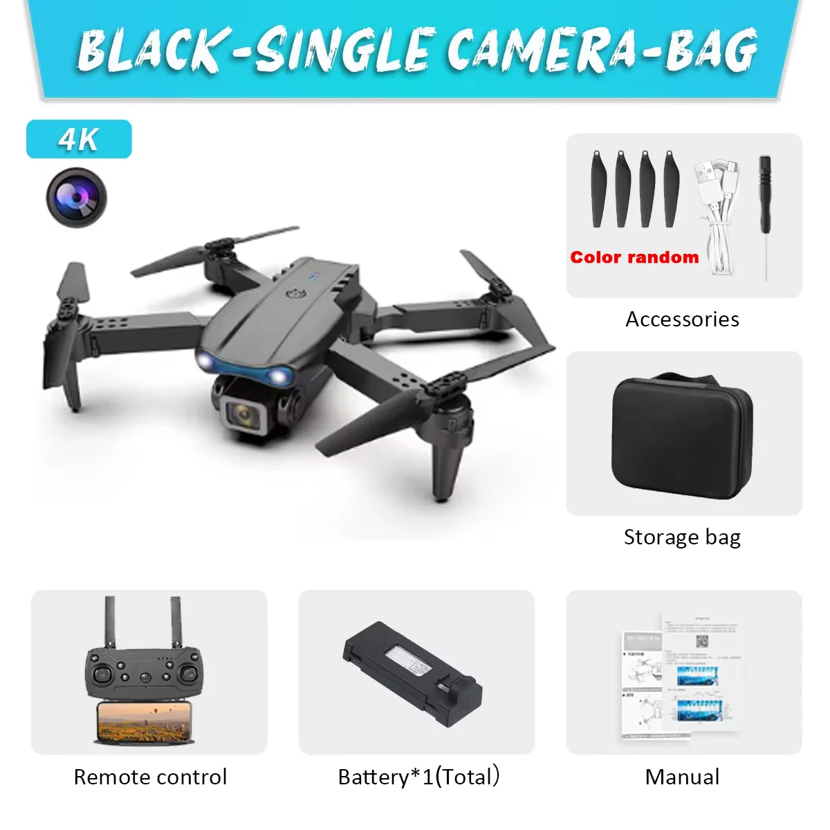 Dron E99Pro HD con cámara dual - Eachine Drone E58 reseña y precio
