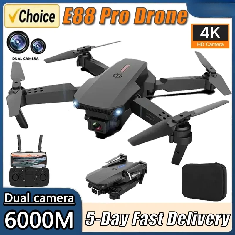 2025 E88Pro 4K RC Drone con cá - Eachine Drone E58 reseña y precio