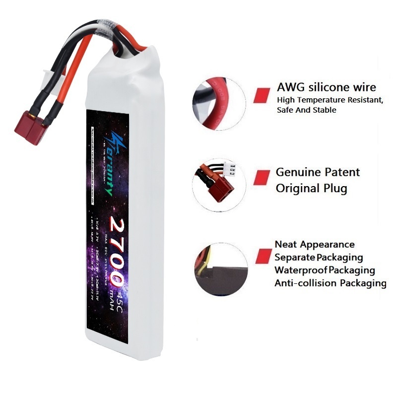 1/3 Uds 2S 7,4 V batería Lipo  - Drone Battery 3S reseña y precio
