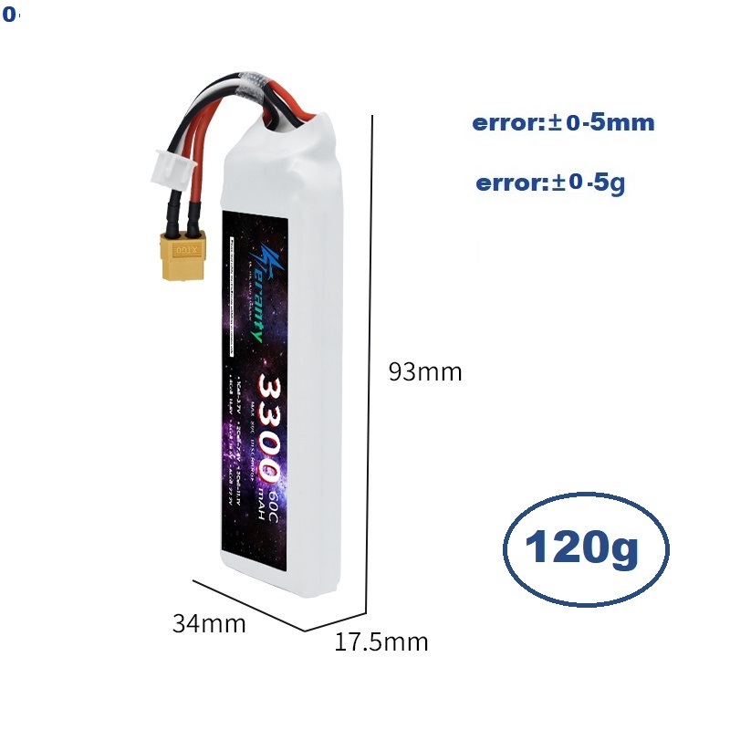 Batería LiPo 2S 7,4 V 3300mAh  - Drone Battery 3S reseña y precio